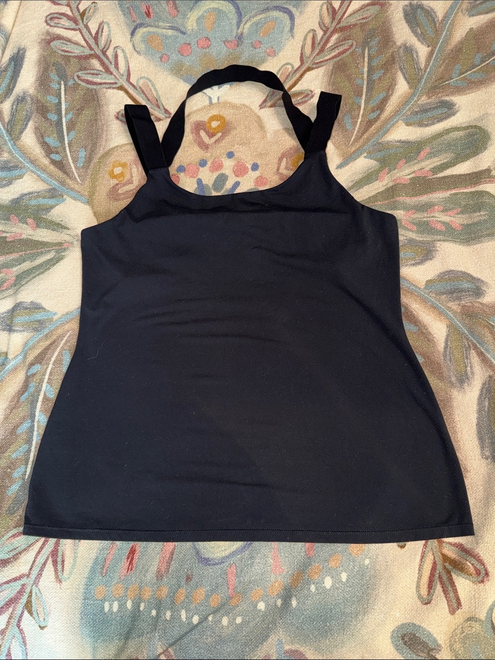 Fabletics Black Wide-Strap Tank Top